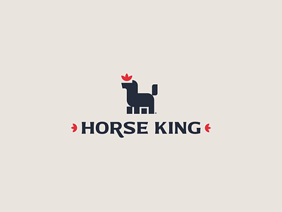 Horse King animal branding horse logo illustration logo logo design minimal modern simple typography vector