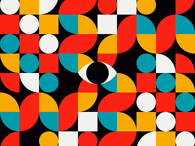 Noetic Observing branding design illustration illustrator minimal pattern shapes vector