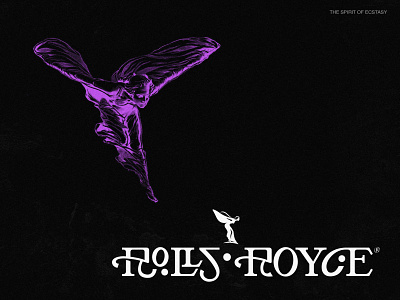 Rolls Royce branding design illustration illustrator logo minimal rolls royce typography vector