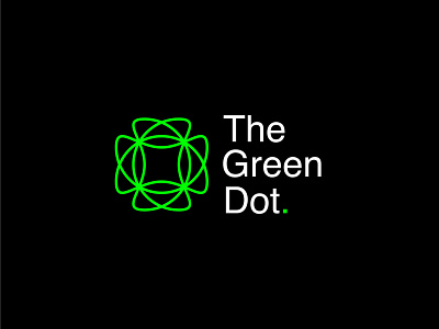 The Green Dot branding design dot green illustration illustrator logo minimal the green dot thegreendot typography ui ux vector