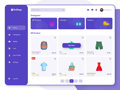 OnShop-Homepage Design