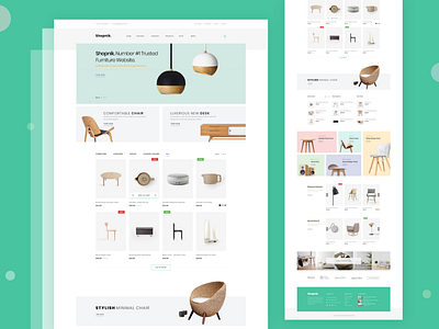 Furniture e-Commerce Website Landing Page