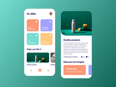 Health Product Simple App Idea adobe xd dashboard design health illustration prudcut simple app ui uidesign vector
