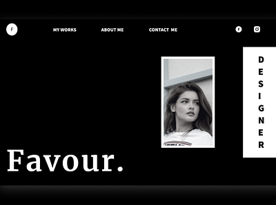 Portfolio Landing page(black) landing page portfolio ui ui design uiux