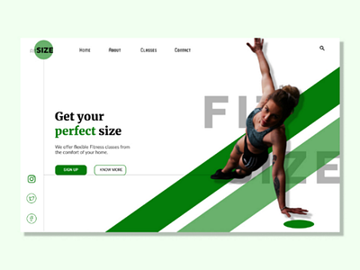 Fitness website Landing page uidesign fitness newbie design