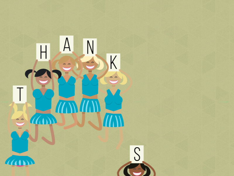Thanks, Don! 2d ae after effects animation cheerleader debut illustrator motion motion design