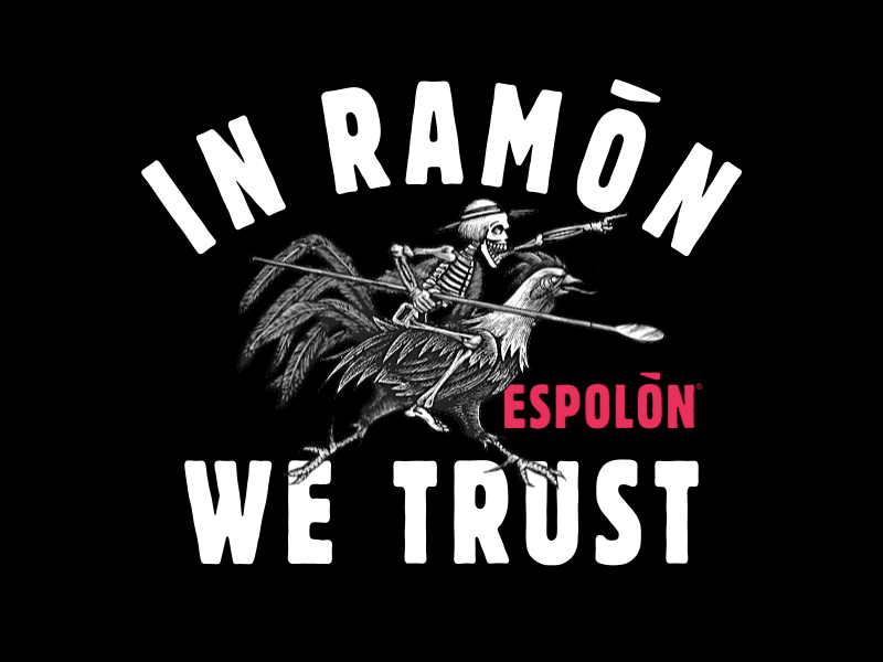 In Ramón We Trust ae after effects animation gif illustration loop motion design motion graphics rooster tequila
