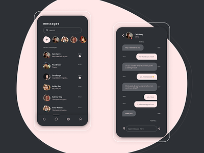direct messaging · daily ui daily ui 013 dailyui dailyuichallenge design message mobile