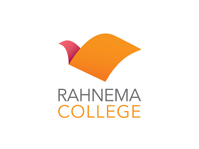 Rahnema College Logo design illustration logo