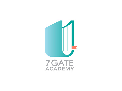 7gate academy branding design illustration logo vector