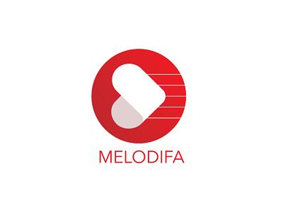 Melodifa YouTube channel branding design illustration logo vector