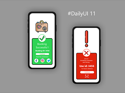 Flash Message Design dailyui design illustration ui ui ux profile dailyui ux web