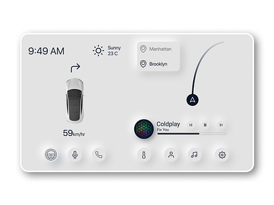 Tesla Car Interface UI dailyui #034 app car interface challenge dailyui design interface design minimal neumorphic neumorphism ui ui ux profile dailyui uidesign uiux ux uxdesign web webdesign website design