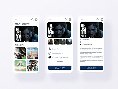 Game Store Ecommerce App UI 10ddc app app design dailyui design ecommerce ecommerce app ecommerce design figma mobile app mobile ui ui ui ux profile dailyui uiux ux web webdesign