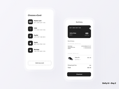 Credit Card Checkout UI - Daily UI 02