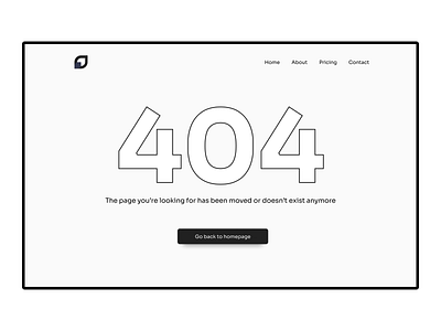 404 Page UI design, DailyUI Day 8