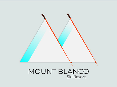 Daily Logo Ski Mountain branding dailylogochallenge design dribbblers graphicdesign illustration logo mountain logo ski