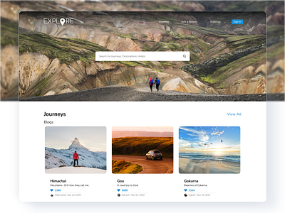 Travel company-Website adobe xd design dribbble travel ui ux uiux uiuxdesign webdesign website