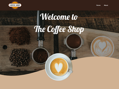 The Coffee Shop - Concept Website branding graphic design logo website website design wix studio