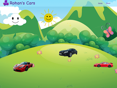 Rohan's Cars - Concept Kids Website