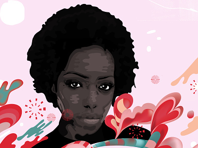 In Your Eyes colour designer illustration illustrator pink portrait red srping summer vector illustration vectorart vectors versatile