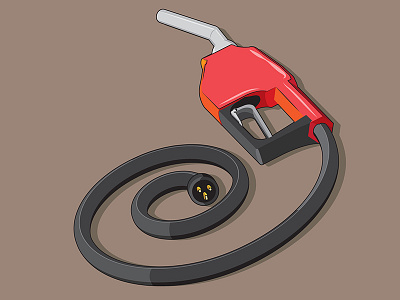 Hybrid design electric energy gas graphic icon illustration vector