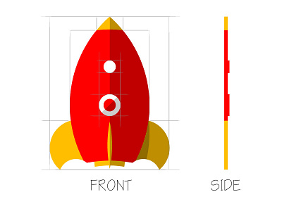 Flat Earth Rocket Plans commentary humor icon illustration rocket silly simple vector vectorart