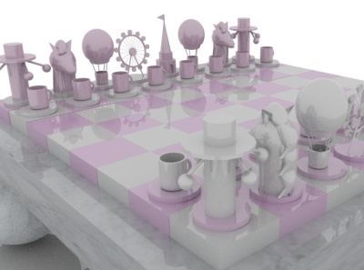 3D modeling "chess" 3d 3d modeling 3d rendering design maya