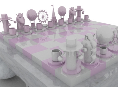 3D modeling "chess"