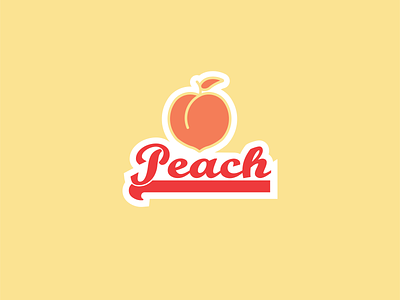 Peach branding fruit fruit illustration fruit logo fruity icon icon design icons illustration logo logo design peach script typography vector