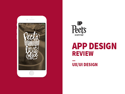 Peet's Coffee app design review