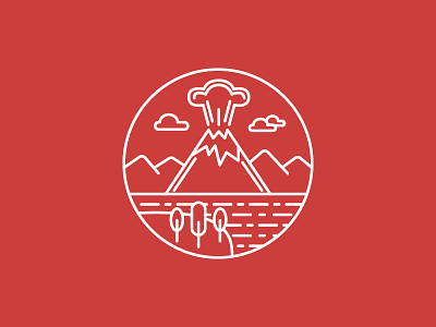 Volcano Icon icon icons icons set illustration red vector volcano