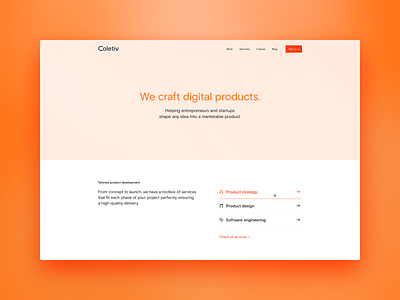 Coletiv – Website branding daily ui design icon ui user interface ux web website