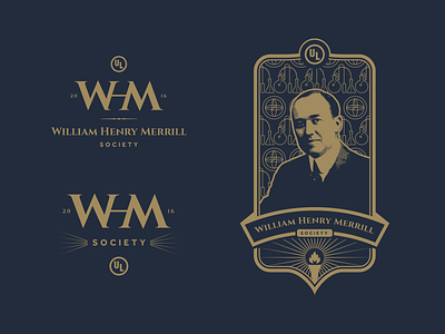The William Henry Merrill Society branding graphic logos wordmarks