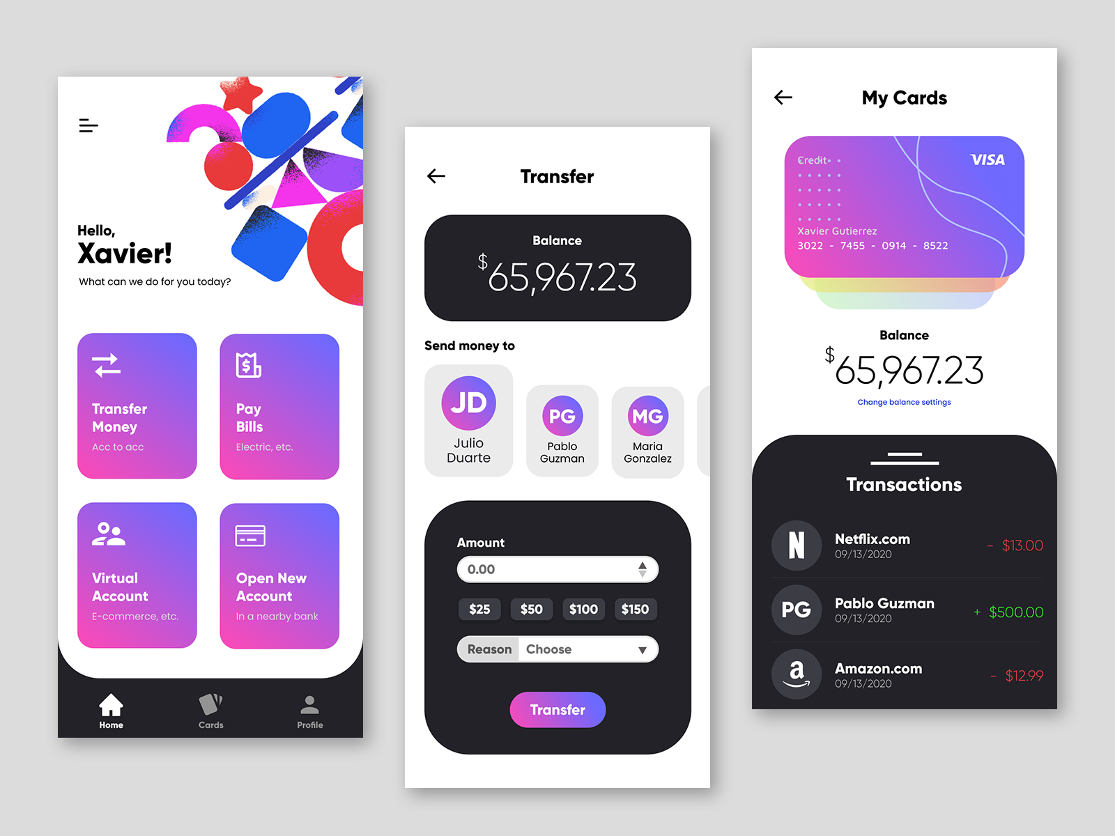 Personal Mobile Banking App by Muhammad Fadli on Dribbble