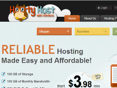 Hooty Host Web Hosting Website e commerce hosting web design