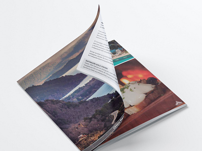 Printed brochure a4 argentina brochure design graphic design hotel presentation printing resort vector