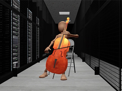 Musico 3d animacion