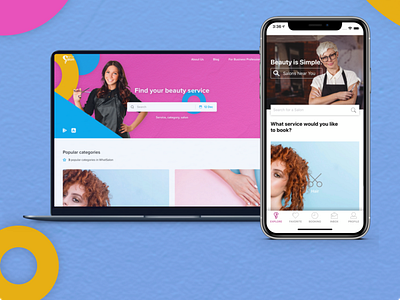 WhatSalon design app mobile design uiux web design