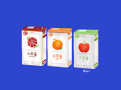 Yonsei Sweeple art digital art digital painting food illustration illustration korean snack procreate yonsei