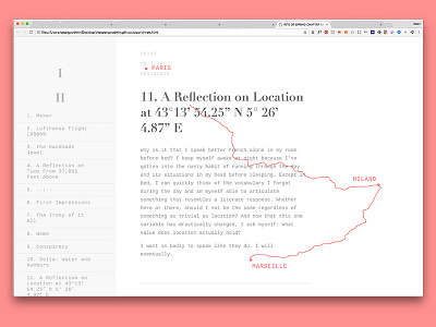 WIP – A French Story branding clean interactive journal minimal site typography web