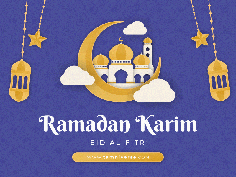 Ramadan Karim - Animated Gif animation design eid fitr graphic design iftar illustration islam json logo lottie motion graphics muslim ramadan ramadan karim roja salat sehri ui web animation