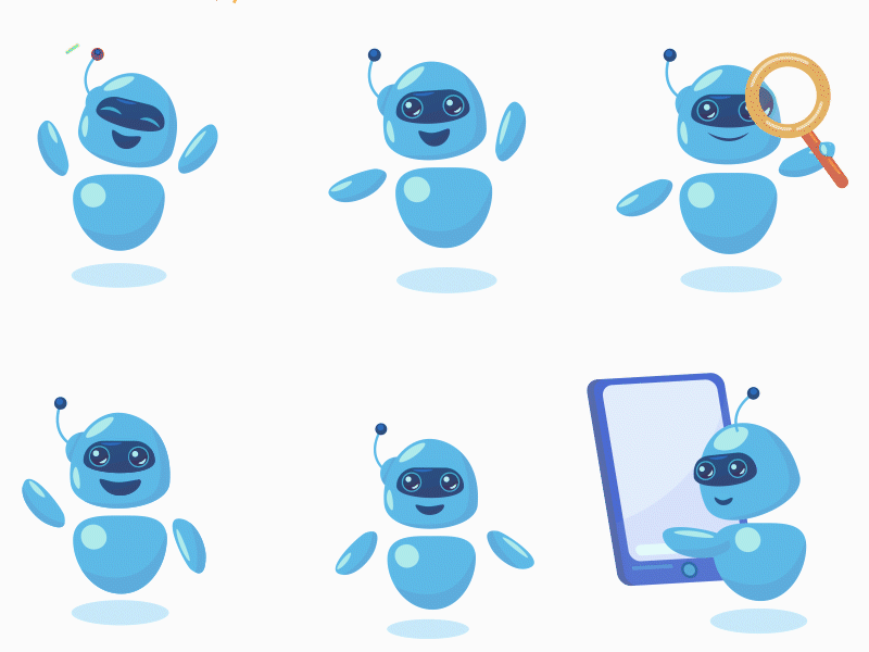 Chatbot Robot Lottie Animations For Website