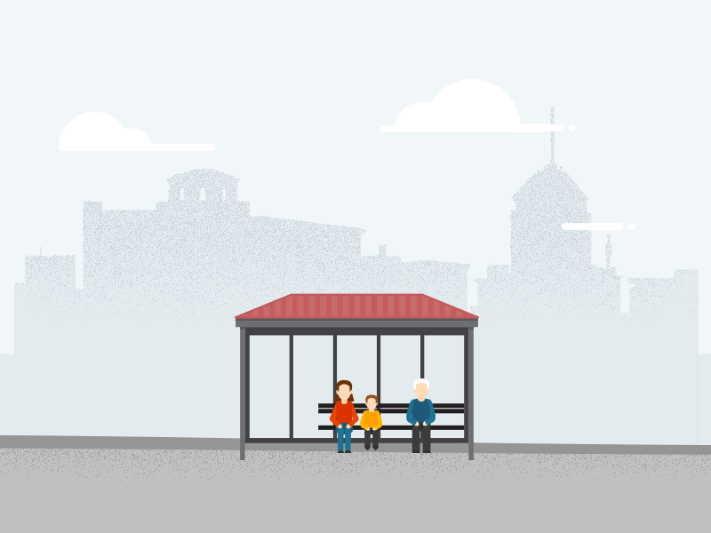 Illustrated footer by Hundred10 on Dribbble
