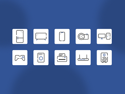 Icon set, Electronic shop design figma icon icons ui ux vector