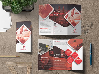 Corporate Trifold Brochure Design branding brochure brochure design brochure template corporate brochure corporate brochure design illustration trifold brochure