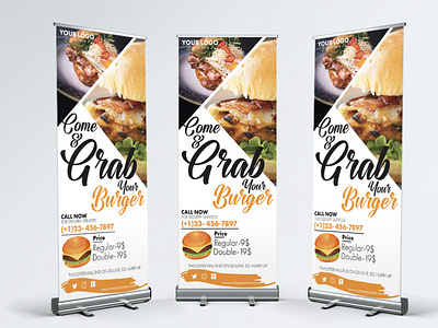 Burger Roll up Banner