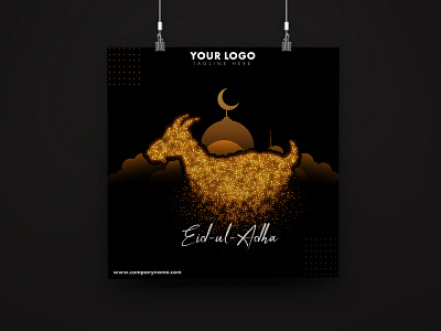 Eid-Ul-Adha Poster branding design icon poster typography vector