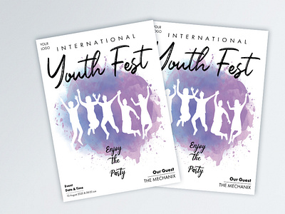 Watercolor youth Fest Flyer