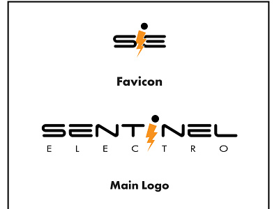 Sentinel Electro branding design logo vector